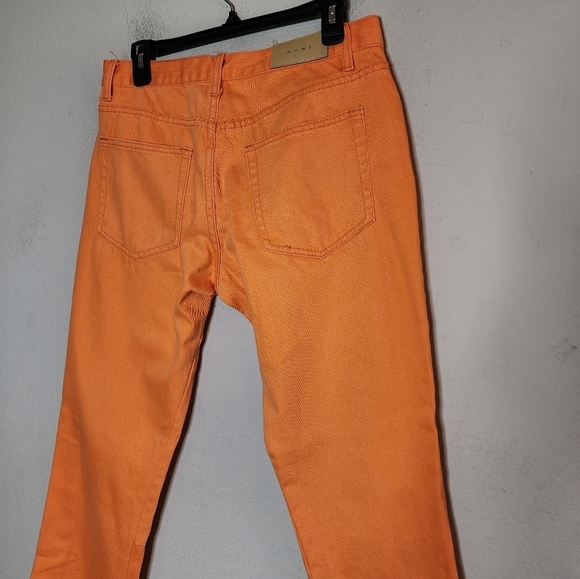 MNML Orange Men's B251 Flare Denim Jeans Men's size 30x32 Button fly - Picture 10 of 16